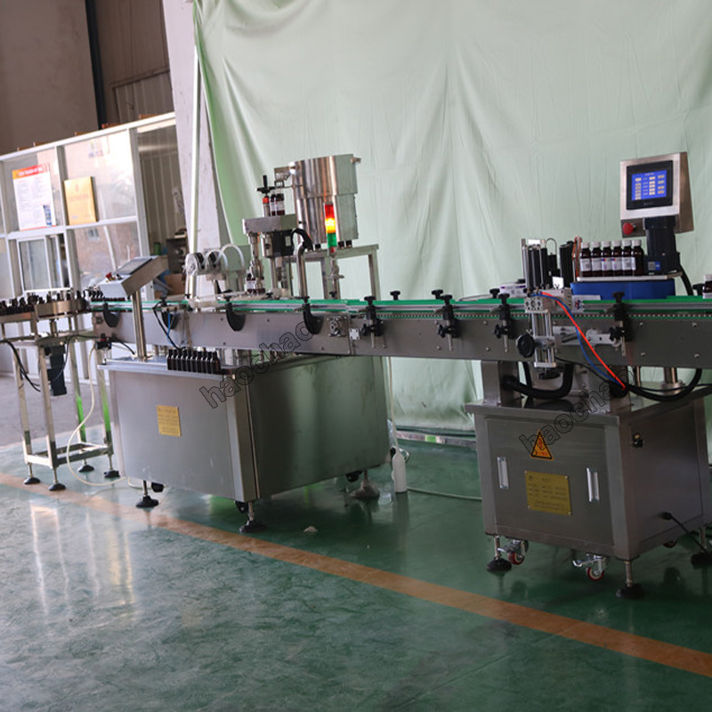 2 heads peristaltic pump syrup filling line 