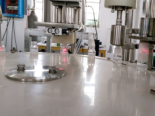 automatic alcohol spray filling machine