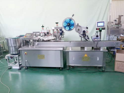 test tube filling capping and labeling machine